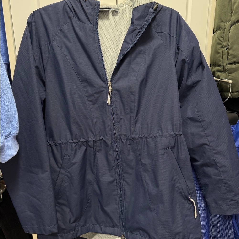 Navy Blue Hooded Jacket-